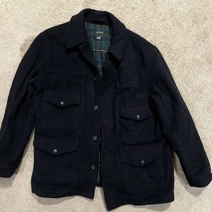 J Crew Men’s Wool Car Coat Wool XL EUC